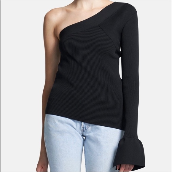 Theory one-shoulder sweater NEW - Picture 2 of 6